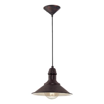 Brilagi - Hanglamp met kabel FORGE 1xE27/60W/230V Ø 22 cm zwart