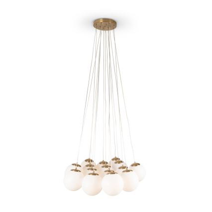 Brilagi - Hanglamp met kabel GLOBE 15xE14/15W/230V wit