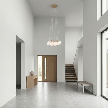 Brilagi - Hanglamp met kabel GLOBE 15xE14/15W/230V wit