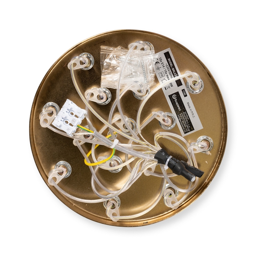 Brilagi - Hanglamp met kabel GLOBE 15xE14/15W/230V wit