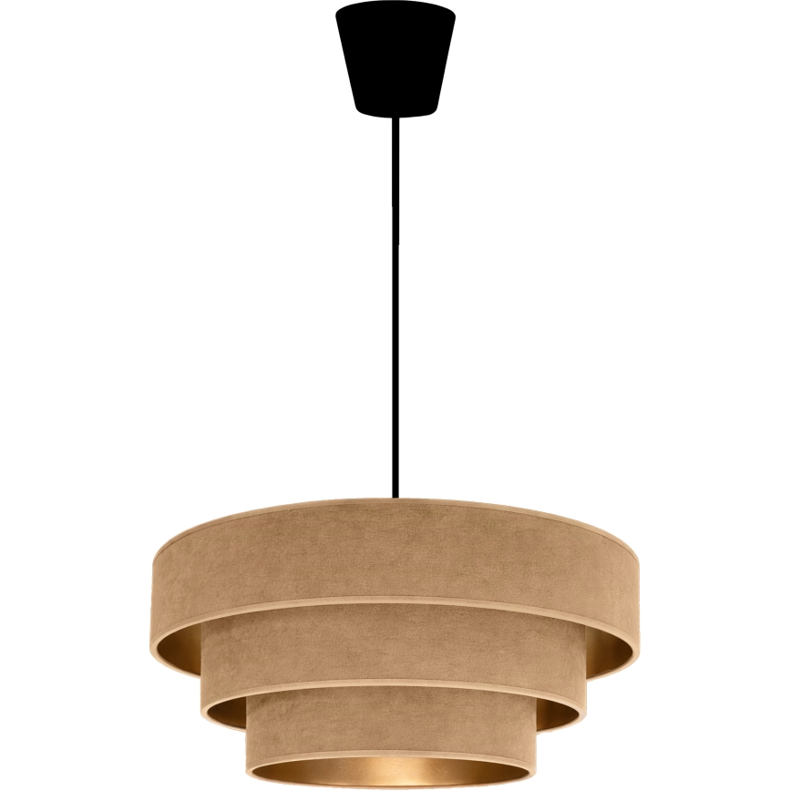 Brilagi - Hanglamp met kabel LUNETA 1xE27/60W/230V Ø 40 cm beige/goud