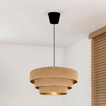 Brilagi - Hanglamp met kabel LUNETA 1xE27/60W/230V Ø 40 cm beige/goud
