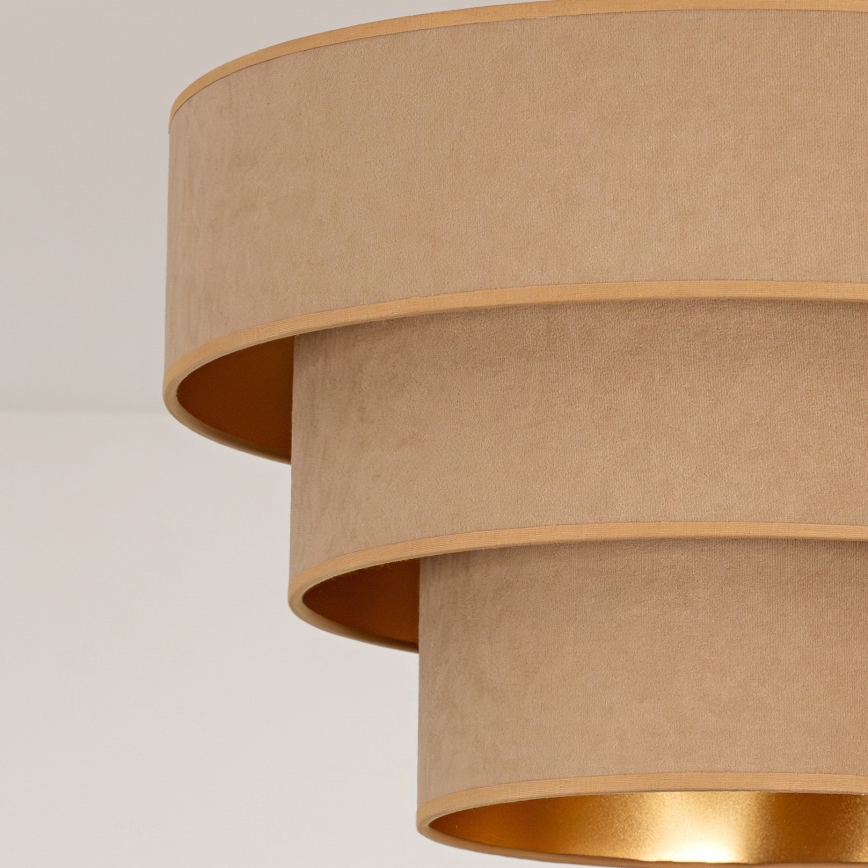 Brilagi - Hanglamp met kabel LUNETA 1xE27/60W/230V Ø 40 cm beige/goud