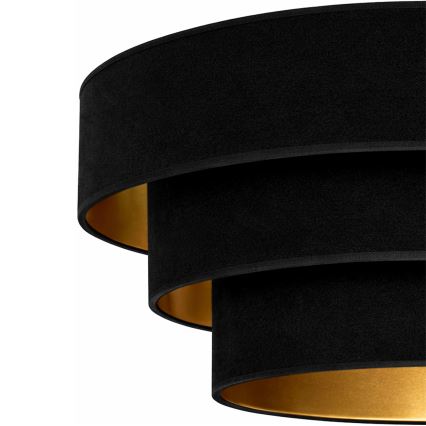 Brilagi - Hanglamp met kabel LUNETA 1xE27/60W/230V Ø 40 cm zwart/goud