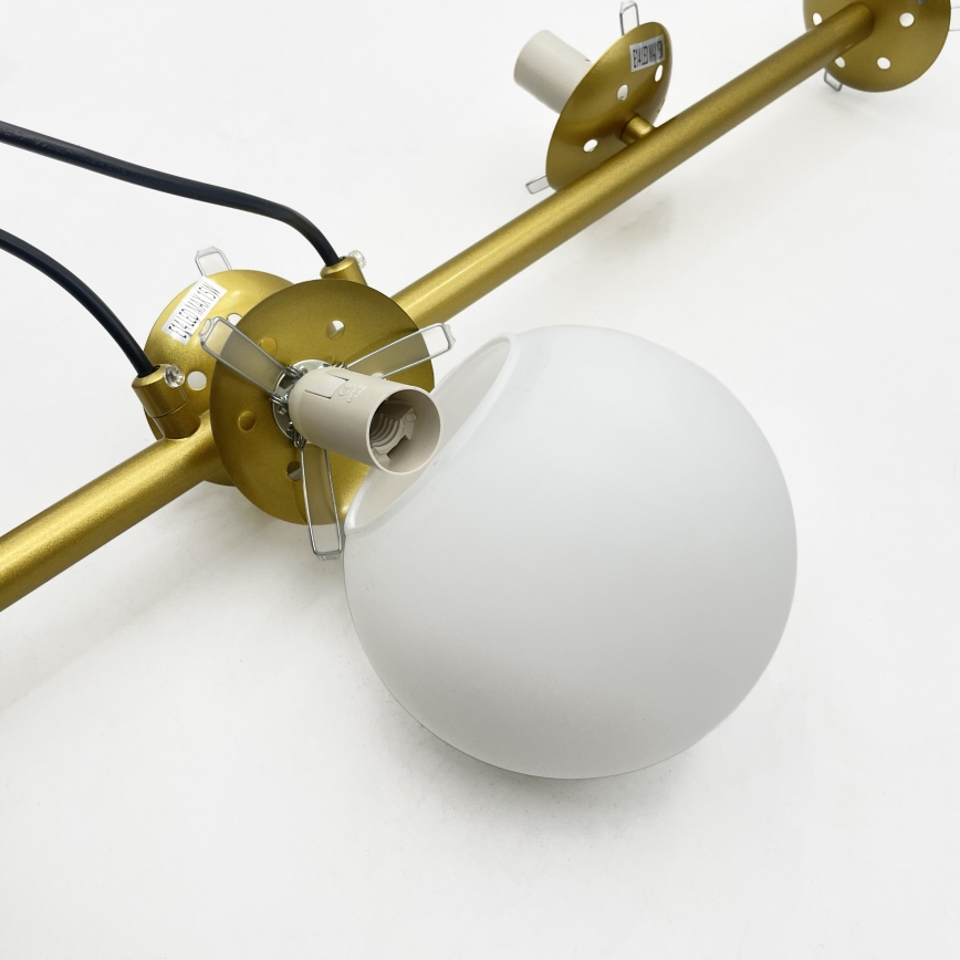 Brilagi - Hanglamp met kabel MALONY 6xE14/20W/230V goud
