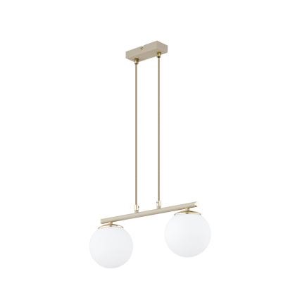 Brilagi - Hanglamp met kabel MILO 2xE27/60W/230V beige/goud