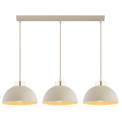 Brilagi - Hanglamp met kabel MOON 3xE27/60W/230V beige/goud