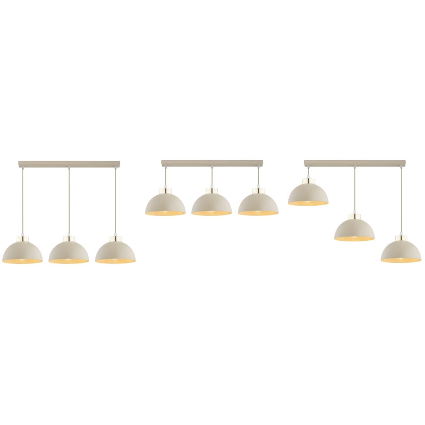 Brilagi - Hanglamp met kabel MOON 3xE27/60W/230V beige/goud