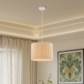 Brilagi - Hanglamp met kabel NORDIC WAVE 1xE27/15W/230V Ø 32 cm linnen/wit