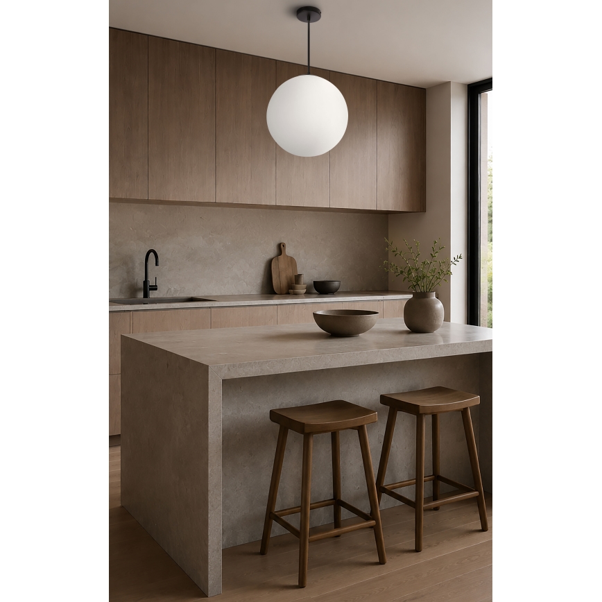BRILAGI - Hanglamp met kabel POLOS 1xE27/40W/230V Ø 30 cm zwart
