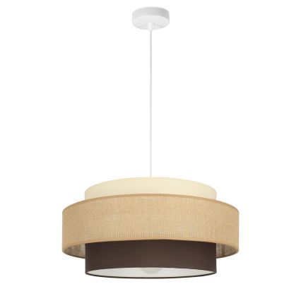 Brilagi - Hanglamp met kabel RESNA 1xE27/60W/230V Ø 40 cm beige/zwart