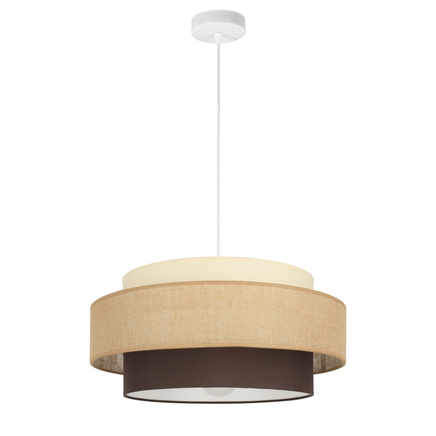 Brilagi - Hanglamp met kabel RESNA 1xE27/60W/230V Ø 40 cm beige/zwart