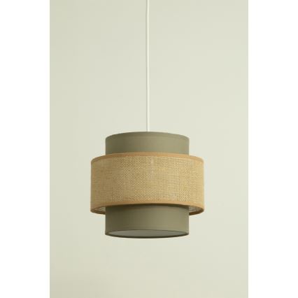 Brilagi - Hanglamp met kabel RESNA 3xE27/60W/230V Ø 45 cm bruin/beige
