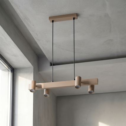 Brilagi - Hanglamp met kabel SELE 4xGU10/30W/230V beige