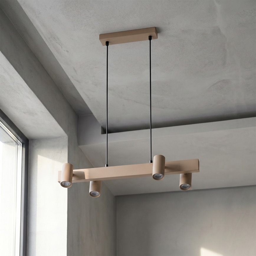 Brilagi - Hanglamp met kabel SELE 4xGU10/30W/230V beige