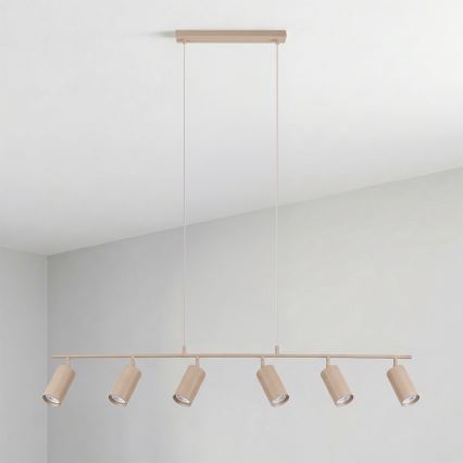 Brilagi - Hanglamp met kabel SELE 6xGU10/30W/230V beige