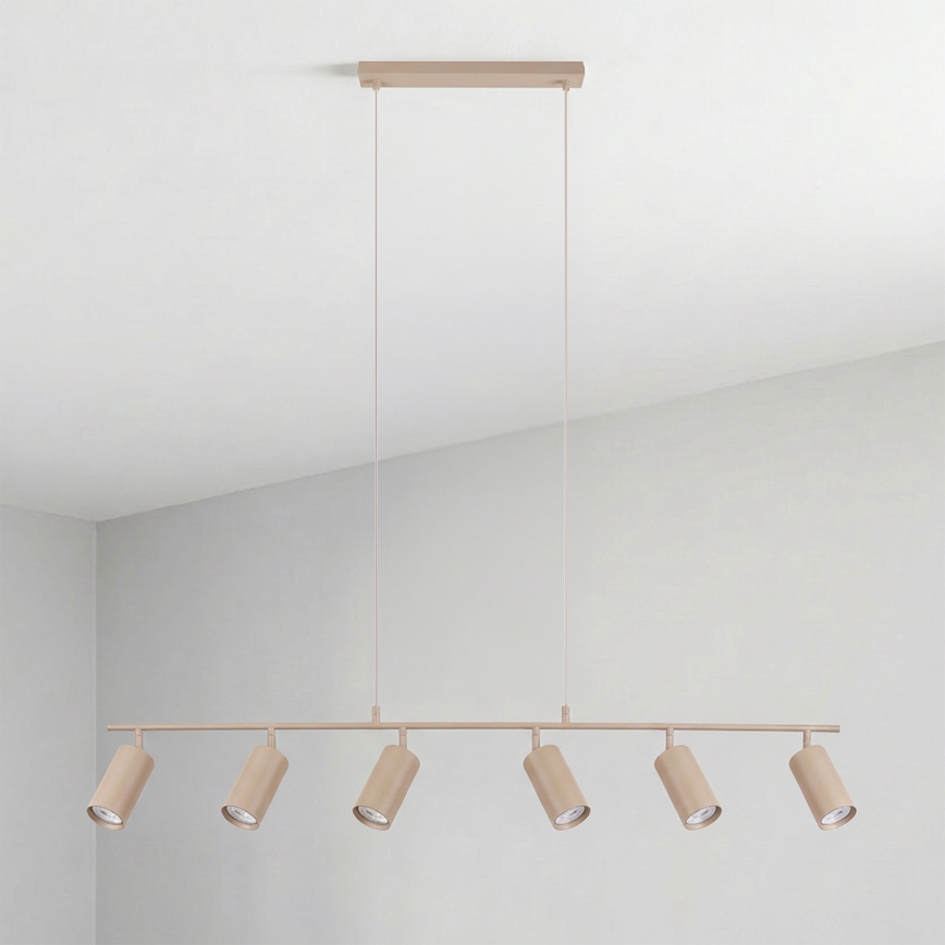 Brilagi - Hanglamp met kabel SELE 6xGU10/30W/230V beige