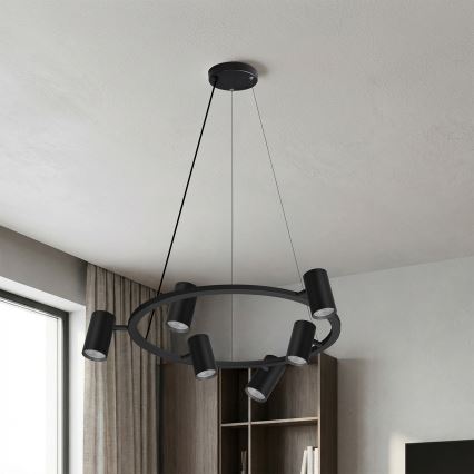 Brilagi - Hanglamp met kabel SELE 6xGU10/30W/230V zwart