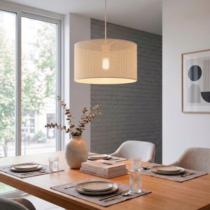 BRILAGI - Hanglamp met kabel SIRIJA MODERN 1xE27/60W/230V Ø 35 cm crème
