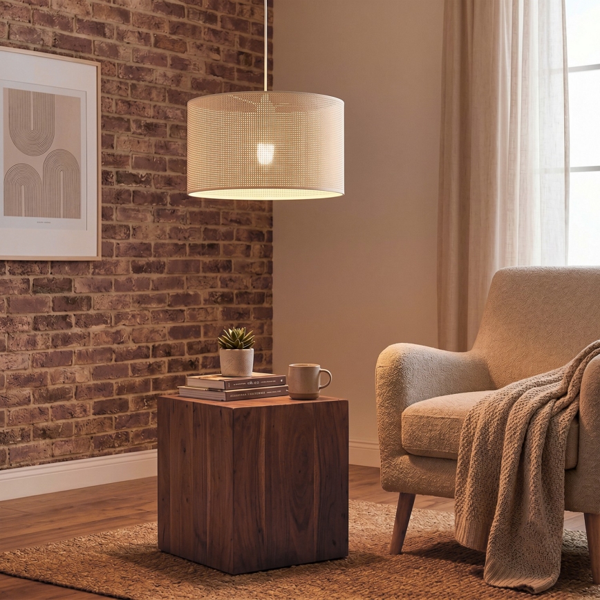 BRILAGI - Hanglamp met kabel SIRIJA MODERN 1xE27/60W/230V Ø 35 cm crème