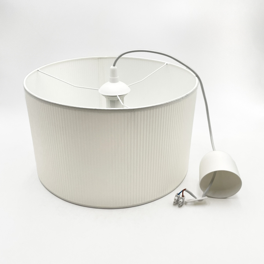 Brilagi - Hanglamp met kabel SIRIJA MODERN 1xE27/60W/230V Ø 35 cm wit