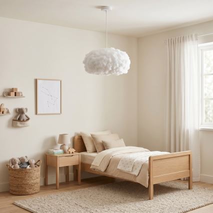 Brilagi - Hanglamp met kabel SOLEAIR 1xE27/60W/230V wit