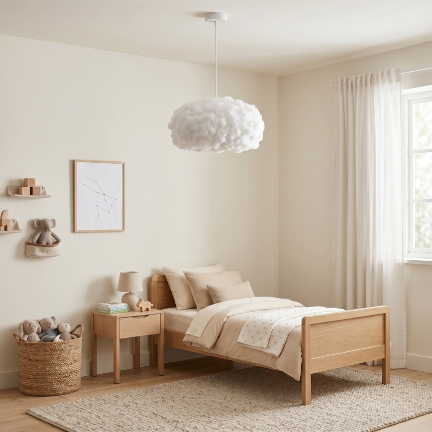 Brilagi - Hanglamp met kabel SOLEAIR 1xE27/60W/230V wit