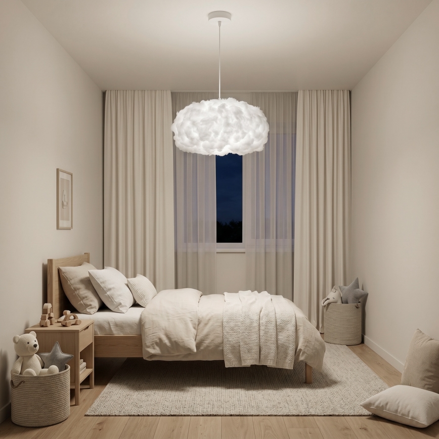 Brilagi - Hanglamp met kabel SOLEAIR 1xE27/60W/230V wit