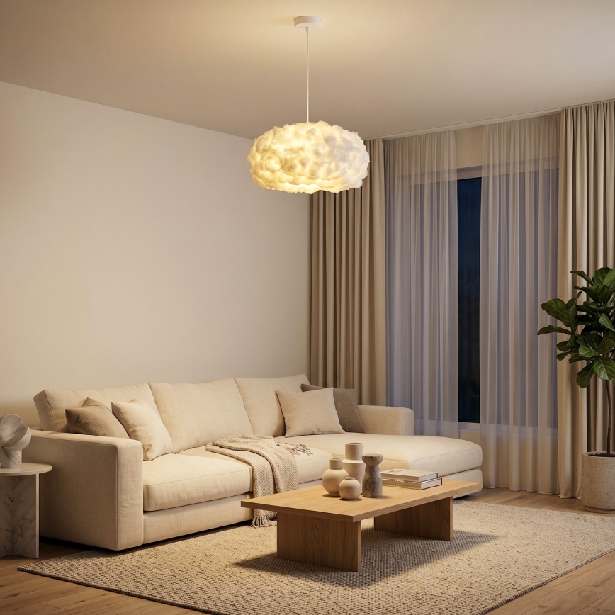 Brilagi - Hanglamp met kabel SOLEAIR 1xE27/60W/230V wit
