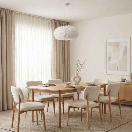Brilagi - Hanglamp met kabel SOLEAIR 1xE27/60W/230V wit