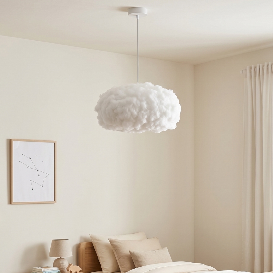 Brilagi - Hanglamp met kabel SOLEAIR 1xE27/60W/230V wit