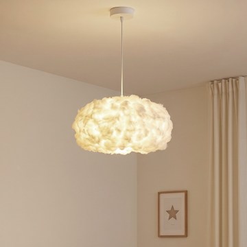 Brilagi - Hanglamp met kabel SOLEAIR 1xE27/60W/230V Ø 45 cm wit