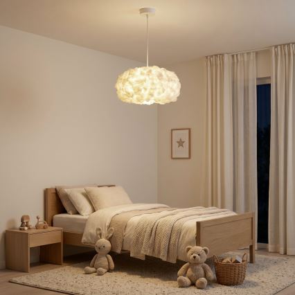 Brilagi - Hanglamp met kabel SOLEAIR 1xE27/60W/230V Ø 45 cm wit