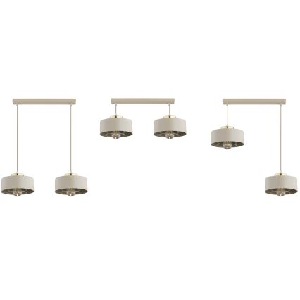 Brilagi - Hanglamp met kabel SPRING 2xE27/60W/230V beige/goud