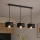 Brilagi - Hanglamp met kabel SPRING 3xE27/60W/230V zwart/goud