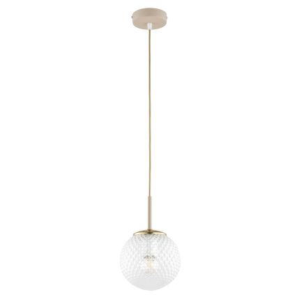 Brilagi - Hanglamp met kabel STELLA 1xE27/60W/230V diam. 15 cm beige/goud