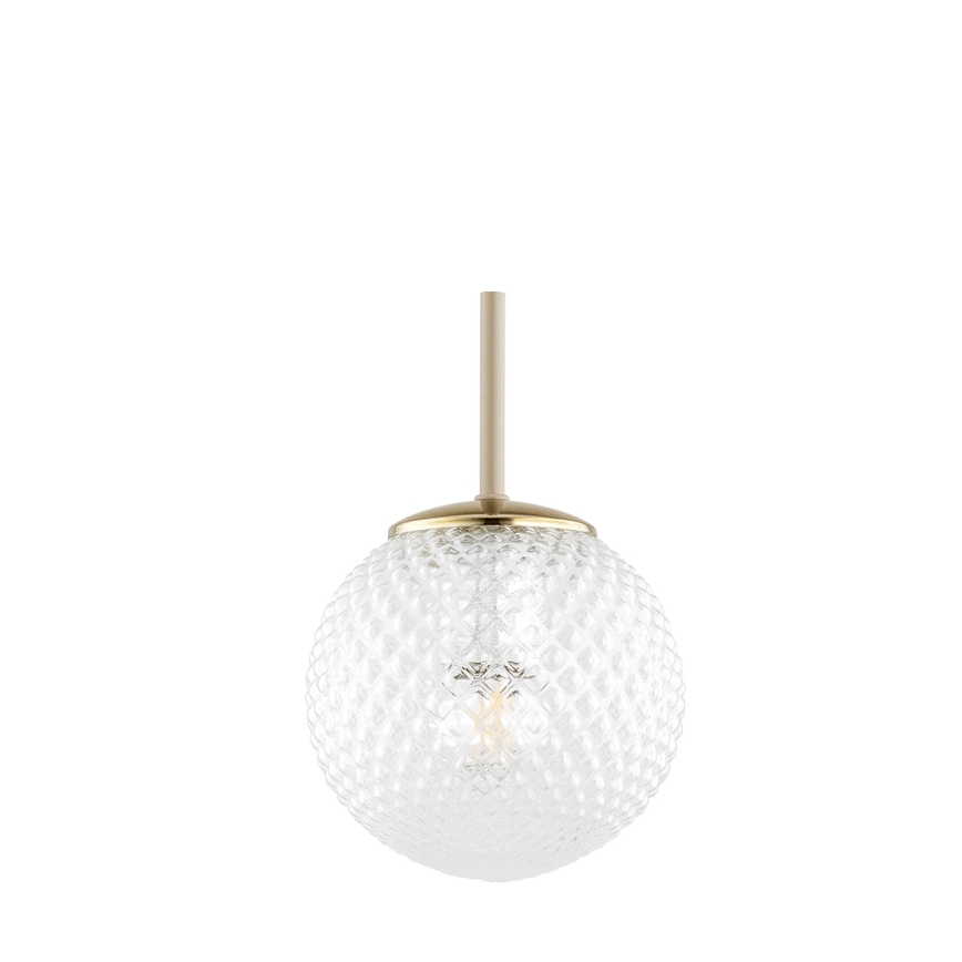 Brilagi - Hanglamp met kabel STELLA 1xE27/60W/230V diam. 15 cm beige/goud