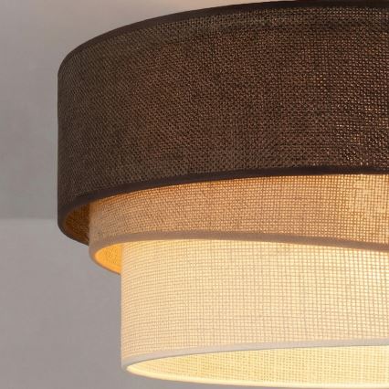 Brilagi - Hanglamp met kabel TRIO 1xE27/60W/230V Ø 40 cm bruin/beige/wit