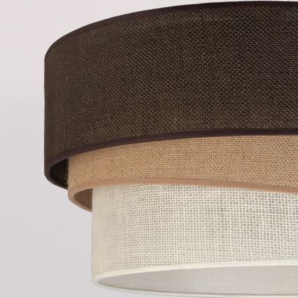 Brilagi - Hanglamp met kabel TRIO 1xE27/60W/230V Ø 40 cm bruin/beige/wit