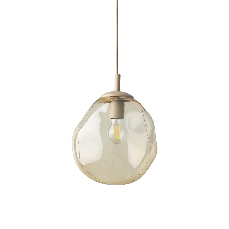 Brilagi - Hanglamp met kabel VULCANO 1xE27/15W/230V beige/rookbeige
