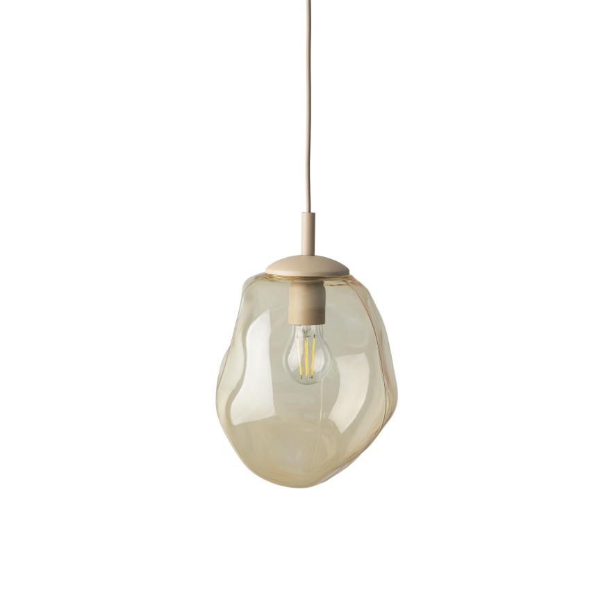 Brilagi - Hanglamp met kabel VULCANO 1xE27/15W/230V beige/rookbeige