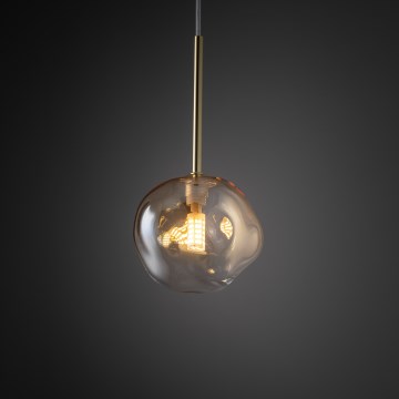 Brilagi - Hanglamp met kabel VULCANO 1xG9/8W/230V Ø 15 cm goud/gerookt beige