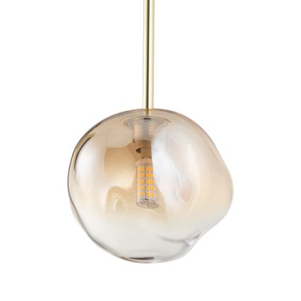 Brilagi - Hanglamp met kabel VULCANO 1xG9/8W/230V Ø 15 cm goud/gerookt beige
