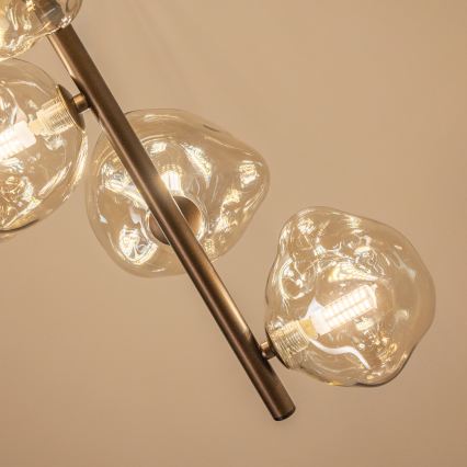 BRILAGI - Hanglamp met kabel VULCANO 7xG9/8W/230V brons/rookbeige