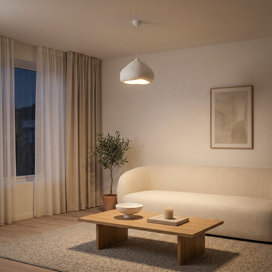Brilagi - Hanglamp met kabel WABI SABI 1xE27/40W/230V Ø 32 cm wit