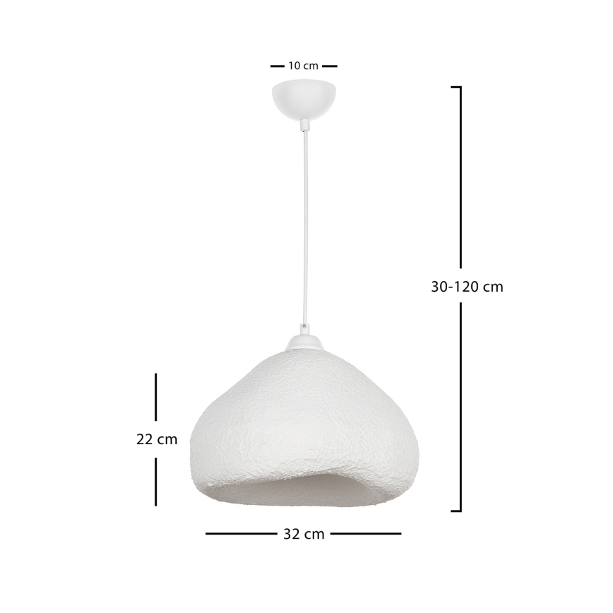 Brilagi - Hanglamp met kabel WABI SABI 1xE27/40W/230V Ø 32 cm wit