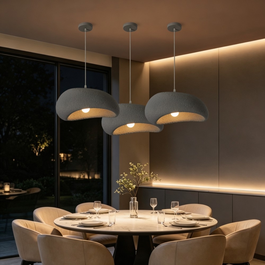 BRILAGI - Hanglamp met kabel WABI SABI 1xE27/60W/230V Ø 40 cm grijs