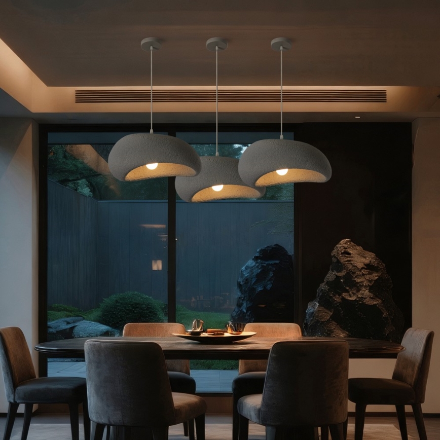 BRILAGI - Hanglamp met kabel WABI SABI 1xE27/60W/230V Ø 40 cm grijs