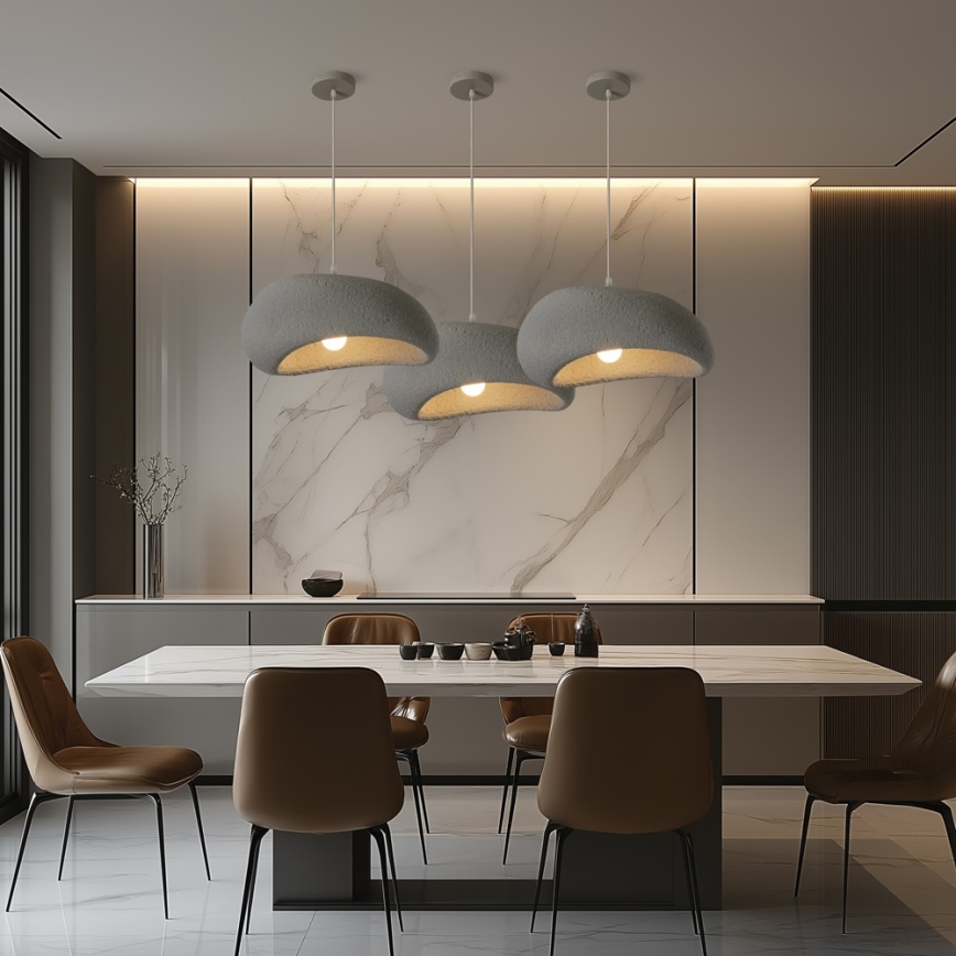 BRILAGI - Hanglamp met kabel WABI SABI 1xE27/60W/230V Ø 40 cm grijs