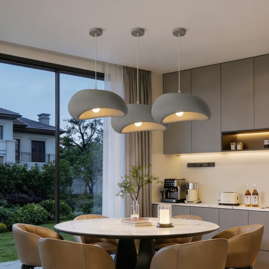 BRILAGI - Hanglamp met kabel WABI SABI 1xE27/60W/230V Ø 40 cm grijs